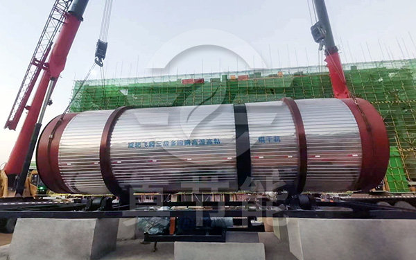 酒精糟烘干设备吊装现场