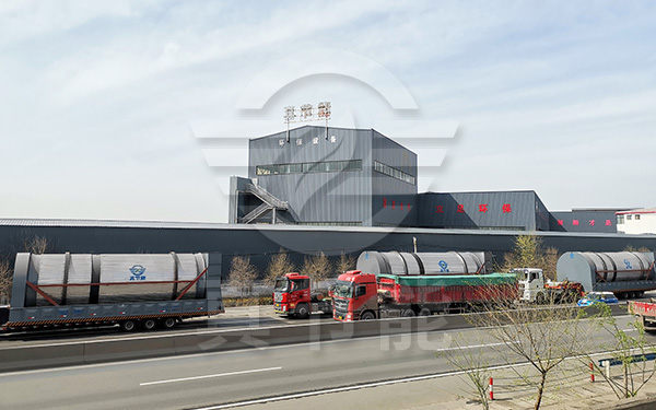 红薯渣烘干设备运行发货现场